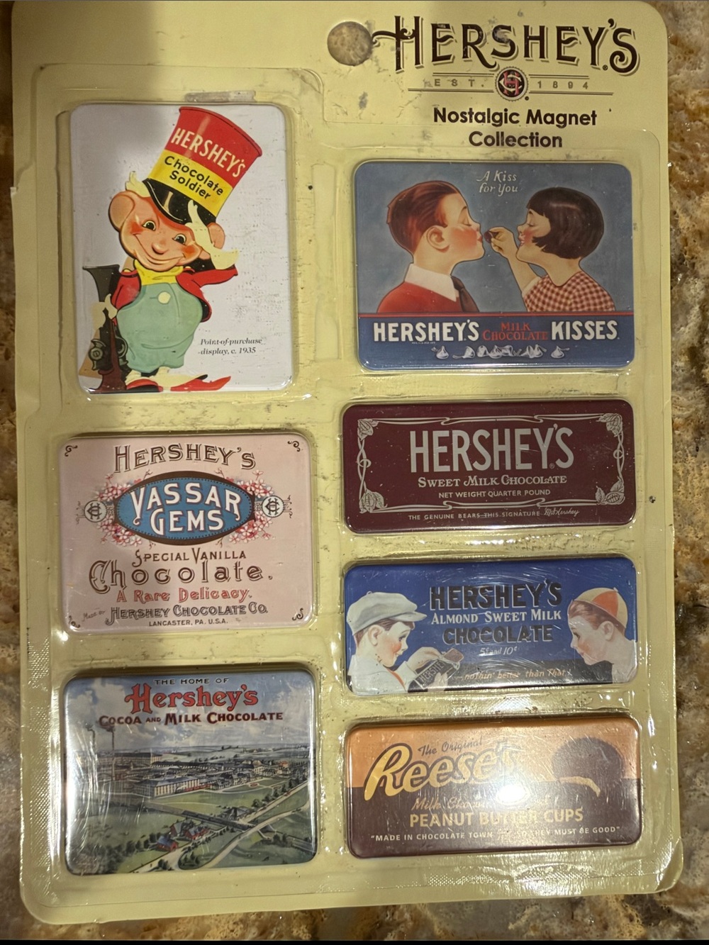Hershey's Nostalgic Magnet Set - Multi-Color Vintage Candy Tin Replicas